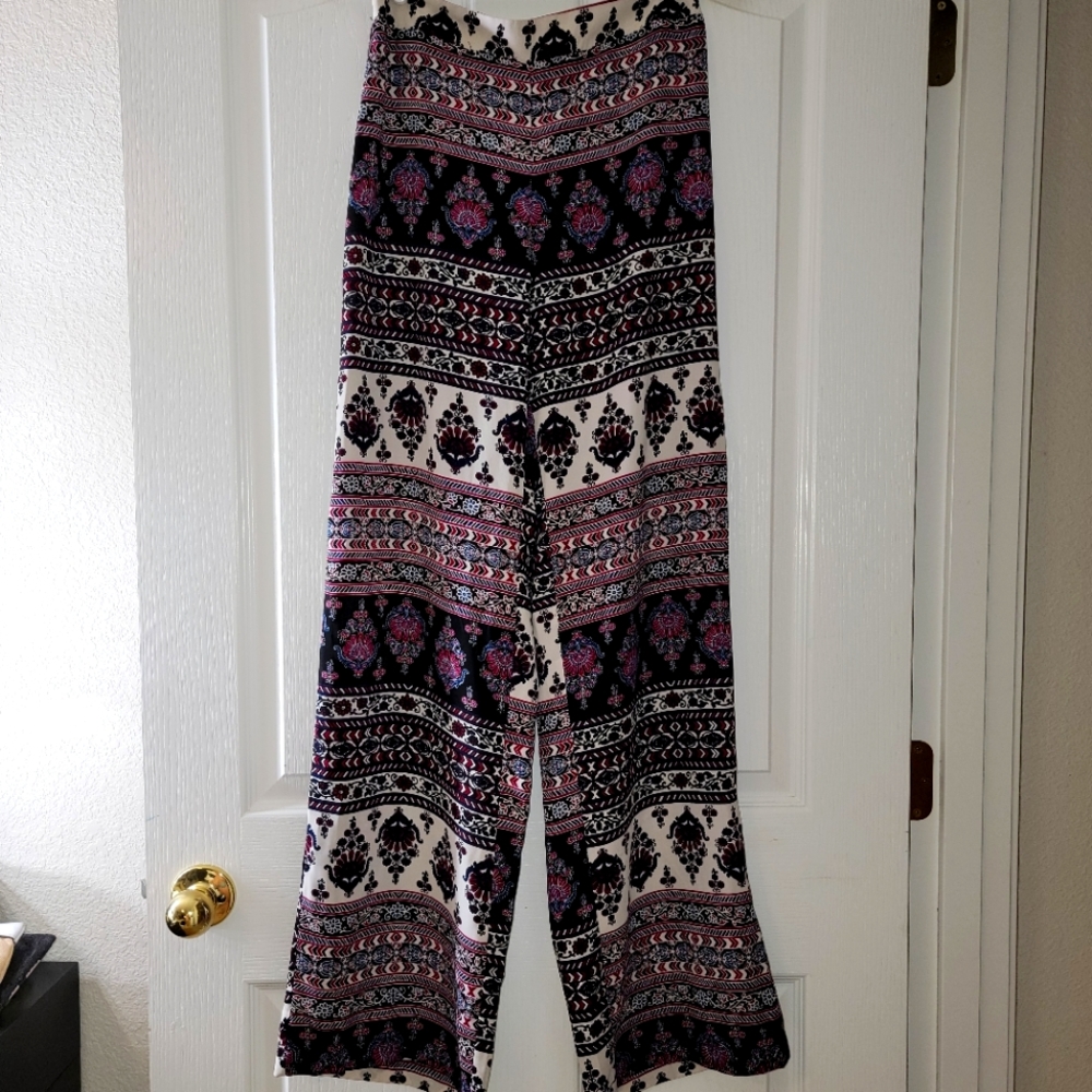 NWOT Ajrakh Print Wide Leg Pants